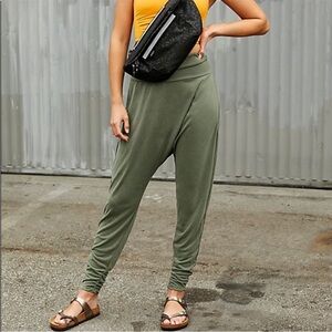 Free People Olive Green Harem Pants
